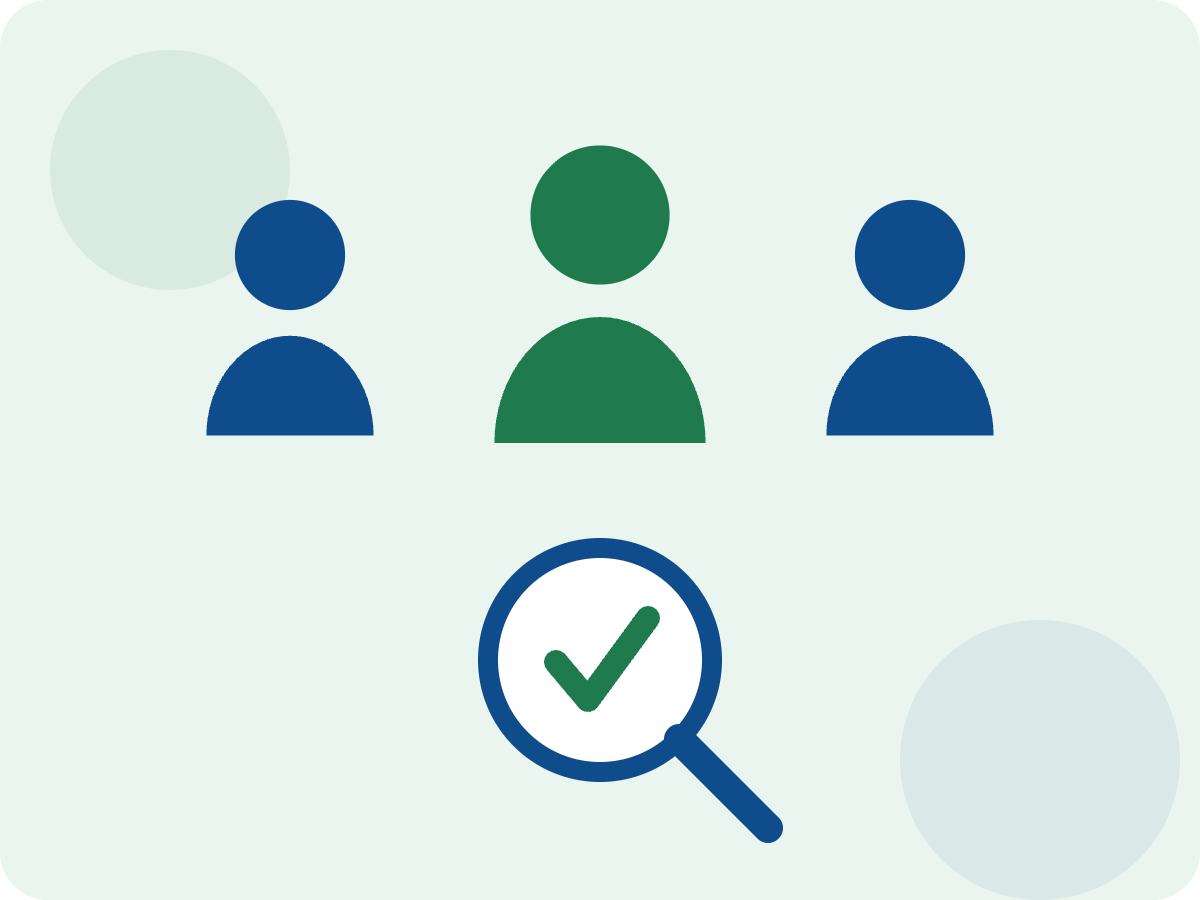 Training and people support illustration