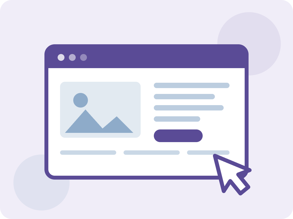 Website management illustration